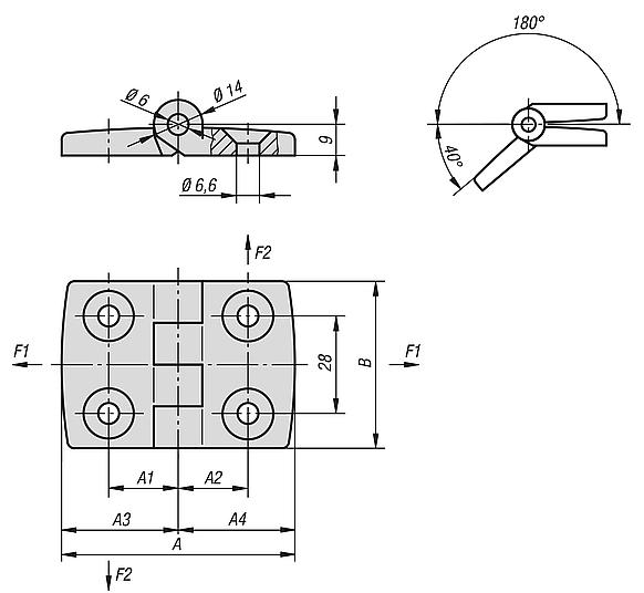 Scharniere aus Aluminium