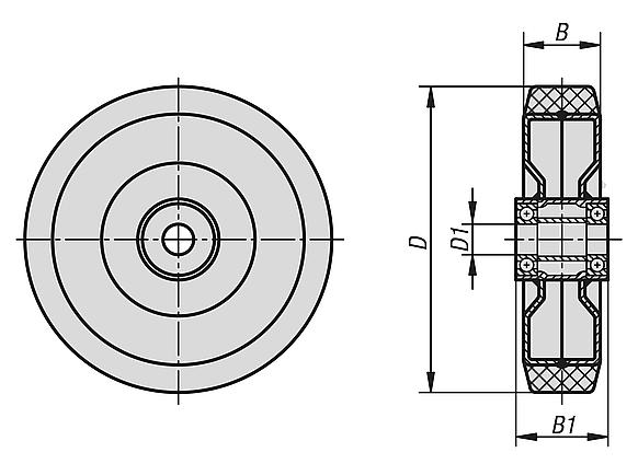Wheels heavy-load wheel body welded
