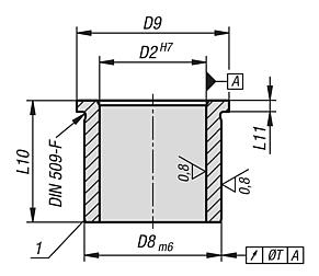 Grundbuchsen DIN 173 Form G