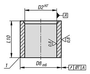 Grundbuchsen DIN 173 Form H